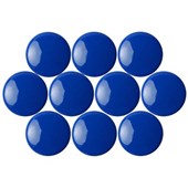 QUARTET MAGNETIC BUTTONS 20MM BLUE PACK 10