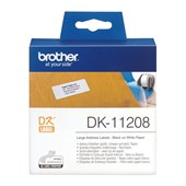 BROTHER DK11208 LABEL ROLL 38 X 90MM WHITE ROLL 400