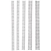 GBC WIRE BINDING COMB 34 LOOP 125MM A4 SILVER PACK 100