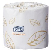 TORK 2170336 T4 TOILET TISSUE PREMIUM CONVENTIONAL EXTRA SOFT 2 PLY W100MM X L308M 280 SHEETS PER ROLL CTN 48