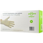 SELFGARD DISPOSABLE GLOVE LATEX POWDER FREE SMALL BOX 100