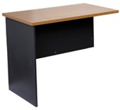 FIRSTLINE DESK RETURN W900 X D600 X H725MM IRONSTONE AND BEECH