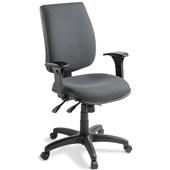 OPD TANE 3 OFFICE CHAIR HIGHBACK 3LEVER ADJUSTABLE ARMS QUANTUM STORM