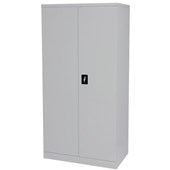 OPD STATIONERY CUPBOARD 3 SHELVES W900 X D500 X H1800MM STONE GREY
