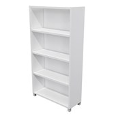 ZEALAND BOOKCASE 3 SHELVES W800 X D300 X H1500MM WITH 50MM FEET WHITE