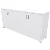 ZEALAND CREDENZA W1800 X D400 X H835MM WITH 50MM FEET WHITE