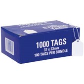 AVERY 993624 MERCHANDISE TAGS SIZE 24H 37 X 23MM WHITE BOX 1000