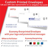 CUSTOM PRINT ENVELOPE WINDOW C5 BOX 250