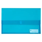 MARBIG POLYPICK DOCUMENT WALLET FOOLSCAP TRANSLUCENT MARINE