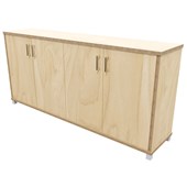 ZEALAND CREDENZA W1800 X D400 X H835MM WITH 50MM FEET PREMIUM PLY