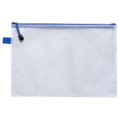 OKIN PVC MESH ZIPPER BAG A4 OVERSIZE 345X240MM