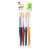 EC PAINT BRUSH ROUND STUBBY PACK 4