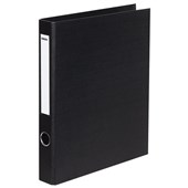 ICON RINGBINDER LINEN 2D 26MM A4 BLACK