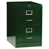 PRECISION VINTAGE FILING CABINET 2 DRAWER GLOSS GREEN