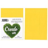 ENVELOPES C6 GOLD PKT 25