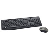 VERBATIM SILENT KEYBOARD AND MOUSE SET WIRELESS BLACK