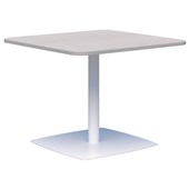 ACCENT CLASSIC MEETING TABLE POWDERCOAT W1000 X D1000 X H720MM WHITE BASE SILVER STRATA TOP