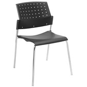 EDEN 550 4LEG VISITOR CHAIR STACKABLE CHROME