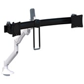 ACCENT LEVO MONITOR ARMS DUAL WHITE