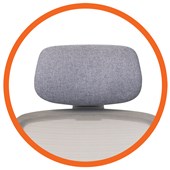 BURO ELAN HEADREST GREY