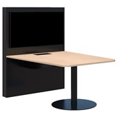 ACCENT MEDIA HUB MEETING TABLE W1500MM REFINED OAK