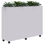 RAPID MOBILE PLANTER INCLUDING SHORT PLANTS L1600 X H1200MM WHITE