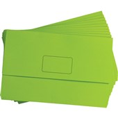 MARBIG SLIMPICK FOOLSCAP DOCUMENT WALLET BRIGHTS GREEN PACK 10