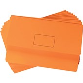 MARBIG SLIMPICK FOOLSCAP DOCUMENT WALLET BRIGHTS ORANGE PACK 10
