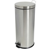 COMPASS STAINLESS STEEL PEDAL BIN  30L
