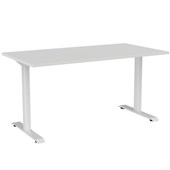 KNIGHT HAVEN DESK W1500 X D800 X H740MM WHITE FRAME WHITE TOP