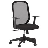 KNIGHT FLEX 20 MESH TASK CHAIR BLACK FABRIC KD