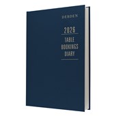 DEBDEN DIARY RESTAURANT TABLE BOOKINGS A4 INTERLEAVED BLUE 2 PAGES PER DAY EVEN YEAR