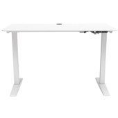MONDO LYPTA HEIGHT ADJUSTABLE DESK WHITE FRAME WHITE TOP