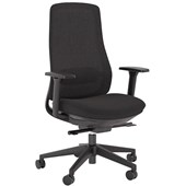 KNIGHT LUME TASK CHAIR MESH WITH ARMS BLACK