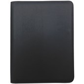 DEBDEN COMPENDIUM A4 4 RING ZIPPERED PU BLACK