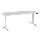 KNIGHT HAVEN ELECTRIC DESK W1800 X D800 X H6301280MM WHITE FRAME WHITE TOP