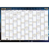 WRITERAZE WALLPLANNER 500X700MM LAMINATED EVEN YEAR
