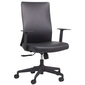 KNIGHT BLADE LEATHER EXECUTIVE CHAIR BLACK