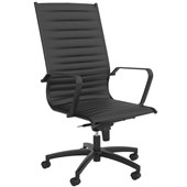KNIGHT METRO HIGHBACK EXECUTIVE CHAIR 1 LEVER PU LEATHER BLACK UNASSEMBLED