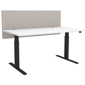 BOYD ACOUSTIC MODESTY DESK SCREEN 36MM L1500 X W600MM SLATE