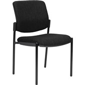CHAIRSOLUTIONS VENICE LINEA 4 LEG VISITOR CHAIR KEYLARGO EBONY