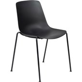 CHAIRSOLUTIONS OLA VISITOR CHAIR 4 LEG STACKABLE BLACK