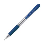 PILOT SUPER GRIP RETRACTABLE BALLPOINT PEN FINE 07MM BLUE