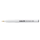 ARTLINE 200 RICH BLACK FINELINER PEN 04MM BLACK