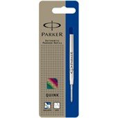 PARKER QUINKFLOW ROLLERBALL PEN REFILL MEDIUM BLUE