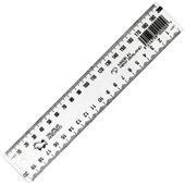 TAURUS RULER PLASTIC JO9800 200MM CLEAR