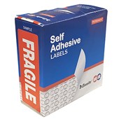 QUIKSTIK MESSAGE LABEL DISPENSER FRAGILE 76 X 29MM ORANGE BOX 90