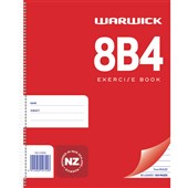 WARWICK 8B4 EXERCISE BOOK SPIRAL BOUND W180 X L230MM 50 LEAF