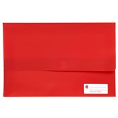 MARBIG POLYPICK DOCUMENT WALLET FOOLSCAP RED