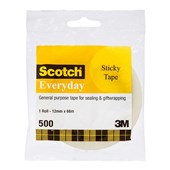 SCOTCH 500 EVERYDAY STICKY TAPE 12MM X 66M